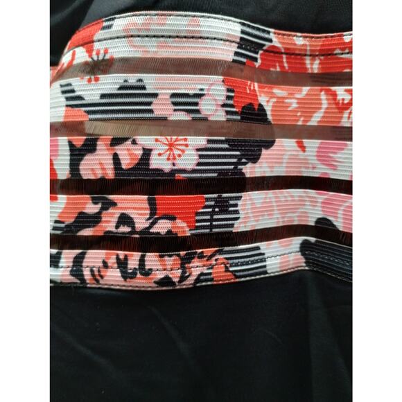 Hilor Size XXL (16) One Piece Crossover Mesh Bathing Suit Tummy Control Swimwear - Picture 4 of 7